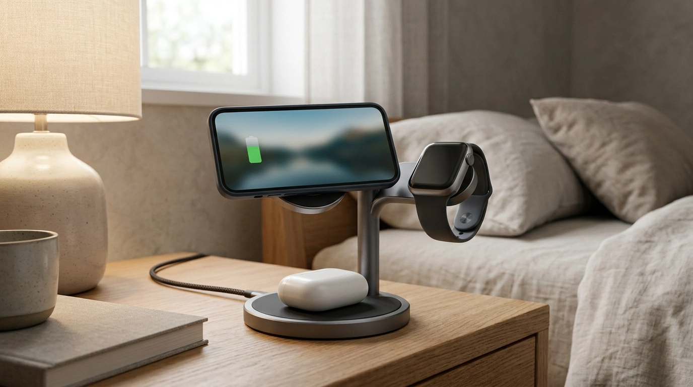 360° Rotating 3-in-1 MagSafe Charging Station Guide