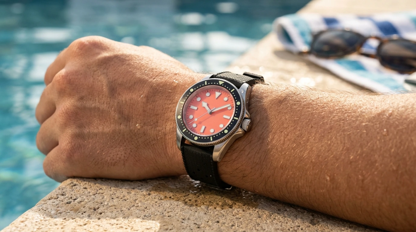 39.5mm Fun Fruit Dive Watch: Automatic, 200m Ready