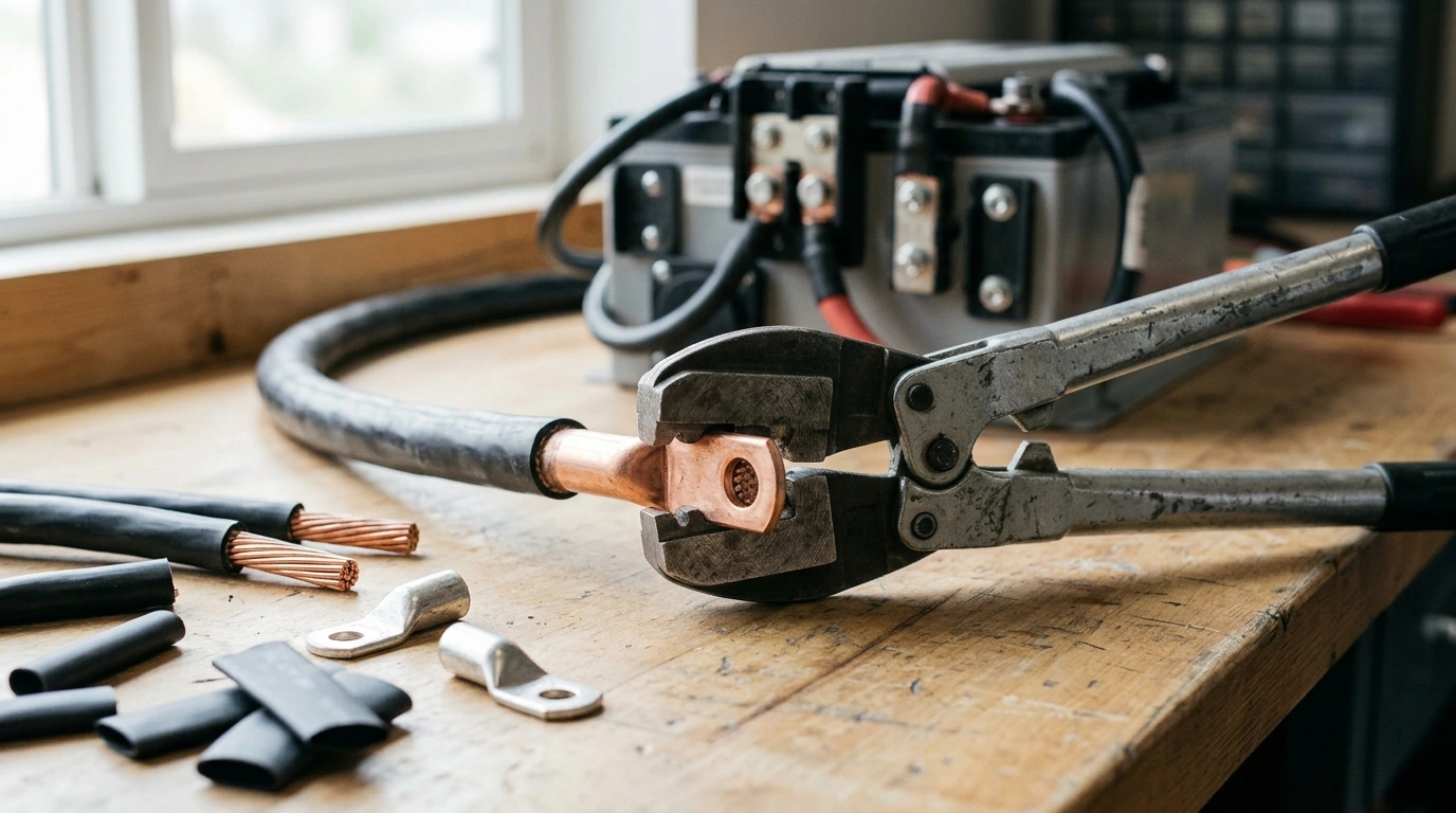 6–50 mm² Crimper Pliers for Tube Terminals & Lugs