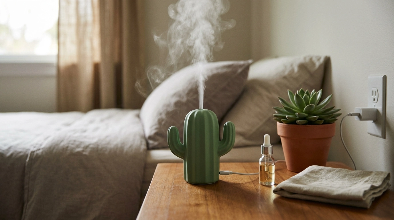 Cactus USB Aroma Diffuser (160ml) with Auto-Off