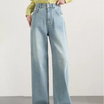 100% Cotton Wide Leg Jeans for Women: Fit & Styling