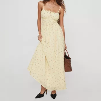 Boho Floral Spaghetti Strap Maxi Dress: Fit & Style Tips