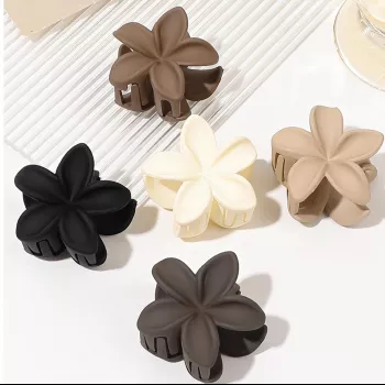 Mini Matte Flower Claw Clips: Best Hold for Thin Hair